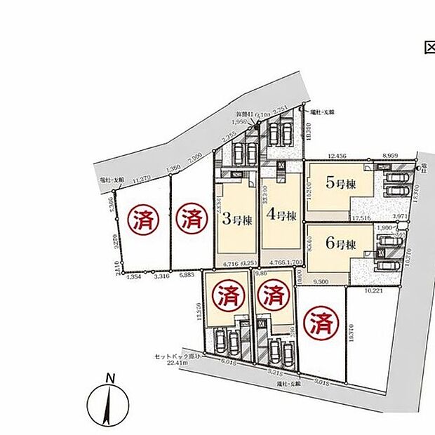 〜カースペース2台以上確保〜 ・各棟カースペースが2台以上ございますので、車通勤の方にもお勧めのプランとなっております。 ・余裕の敷地で余裕のある新生活をお過ごしいただけます。 