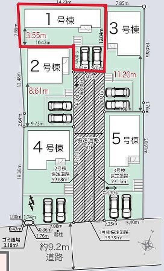 ～カースペース2台分ご用意～ ・2台分のカースペースがございますので、車通勤の方やご来客の多い方にもお勧めのお住まいです。 ・余裕の敷地で余裕の新生活をお過ごしいただけます。 