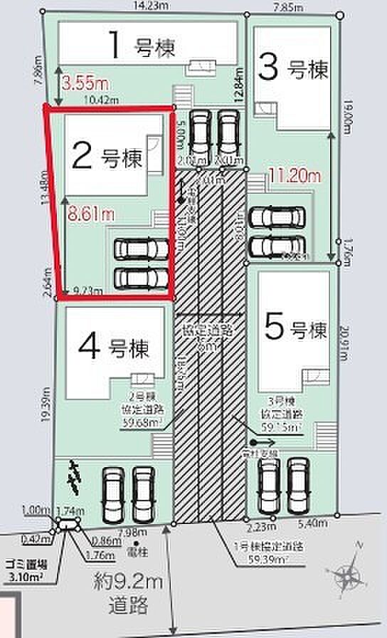 ~カースペース2台分ご用意~ ・2台分のカースペースがございますので、車通勤の方やご来客の多い方にもお勧めのお住まいです。 ・余裕の敷地で余裕の新生活をお過ごしいただけます。
