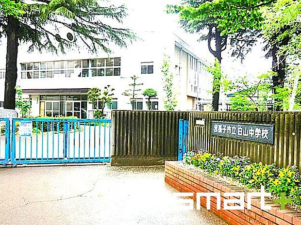 我孫子市立白山中学校(700m)