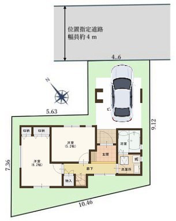 ～カースペースもしっかり確保～ ・敷地内にカースペースをご用意しておりますので、お車をご利用の方にもお勧めのお住まい。 ・カースペースのサイズなど、ご内覧の際に合わせてご確認くださいませ。 