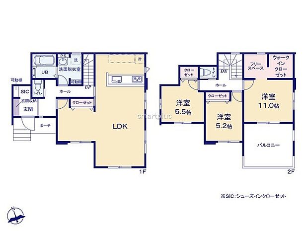 ~収納豊富なプランを採用~ ・ウォークインクローゼット、シューズインクロークなど収納豊富なプランを採用。 ・今のお住まいと収納力をぜひ比較してみてください。