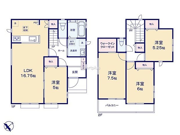 ~収納豊富なプランを採用~ ・ウォークインクローゼットなど収納豊富なプランを採用。家の中がスッキリと片付きます。 ・今のお住まいと収納力をぜひ比較してみてください。