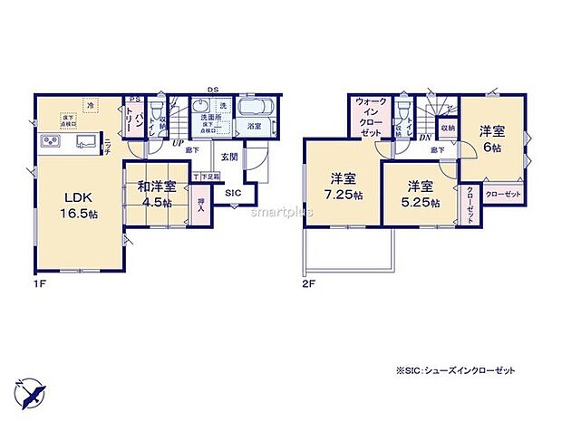 ～収納豊富なプランを採用～ ・ウォークインクローゼット、シューズインクローク、パントリーなど収納豊富なプランを採用。 ・今のお住まいと収納力をぜひ比較してみてください。 