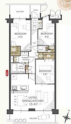 モア・ステージ新柏2番館 3LDKの間取図画像