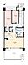間取り：2LDK、価格1億円、専有面積81.84m2、バルコニー面積3.36m2 
