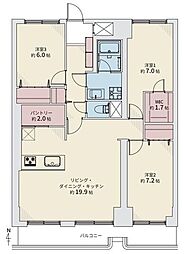 間取図画像 3LDK