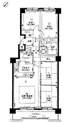 クリーンリバー西野 4LDKの間取図画像