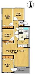 ハウスオブリザ星置 4LDKの間取図画像