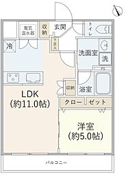 マンション五反田 1LDKの間取図画像