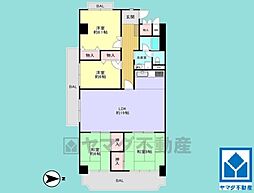 ユニハイム西宮2 4LDKの間取図画像
