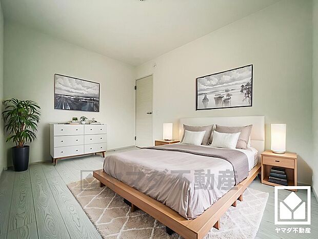 実写真と間取り図からCG再現した「空室リフォームイメージ」に家具などをCG合成しており、実際と異なります