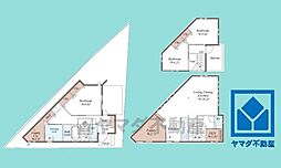 西宮市堤町 3SLDKの間取り