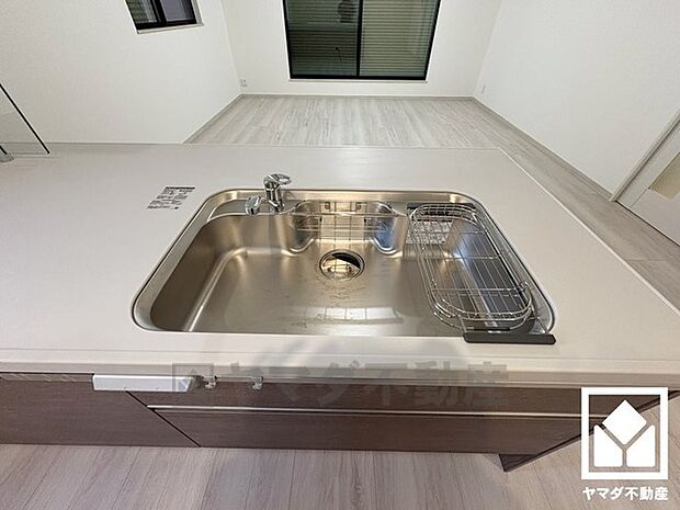 清潔感あふれるシンクで、毎日を気持ちよくスタート。