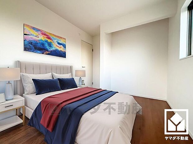 実写真と間取り図からCG再現した「空室リフォームイメージ」に家具などをCG合成しており、実際と異なります。