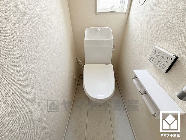 トイレが1階と2階にあるので、朝の忙しい時間にも混雑せず快適です。