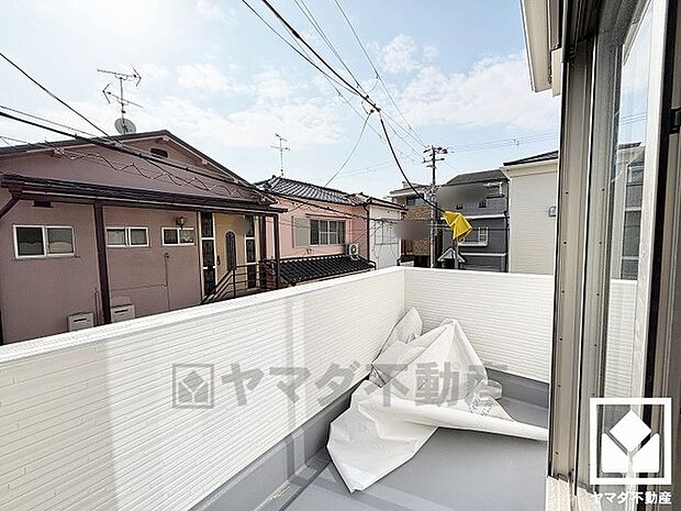 広々としているため、お洗濯物をたっぷりと干す事ができます。