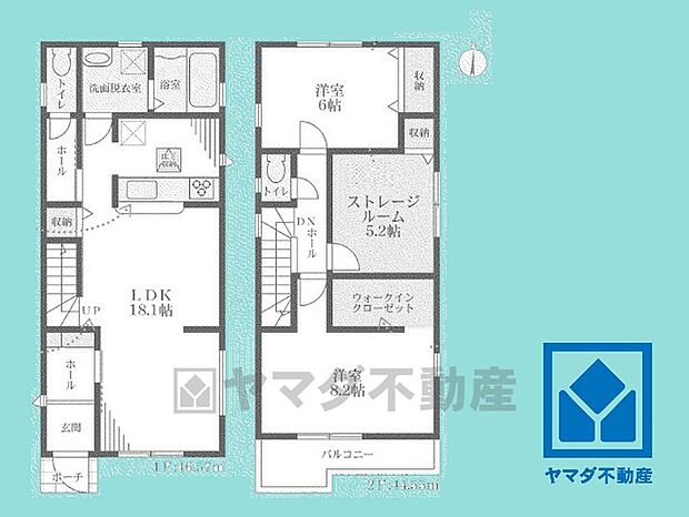 2SLDK、土地面積114.72平米、建物面積91.12平米、木造2階建。2026年4月上旬完成予定。