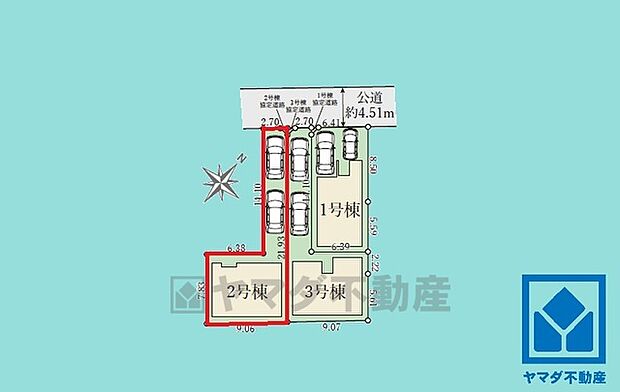 西宮市浜甲子園1期全3棟の2号棟です。区画それぞれ間取りが違うので、ライフスタイルに合わせてご検討ください。