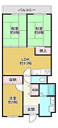 間取図画像 3LDK