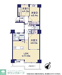 間取図画像 3LDK
