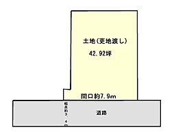 堺市中区新家町土地42.92坪の土地画像