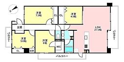 ラドーニ則武天空の館 4LDKの間取図画像