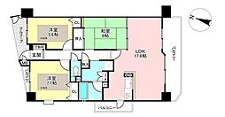 ファミール庄内通弐番館 3LDKの間取図画像