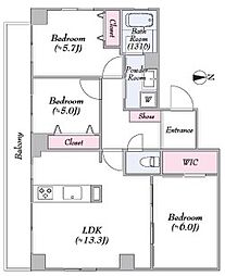 間取図画像 3LDK
