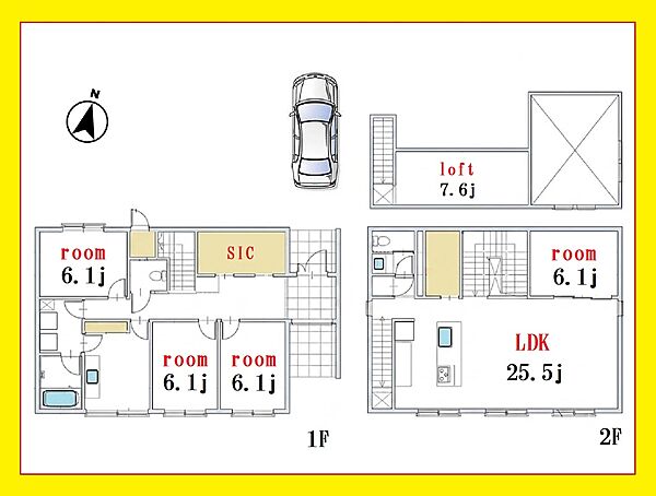 建物プラン例　建物面積：150．35?
