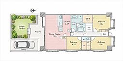 ダイアパレス葛西2 3LDKの間取図画像