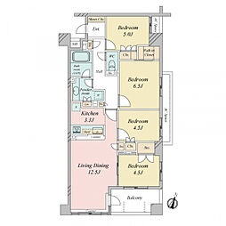 グランスイート瑞江 4LDKの間取図画像
