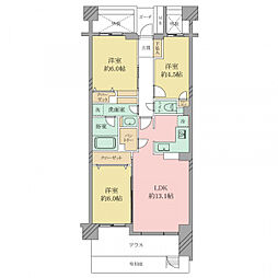間取図画像 3LDK
