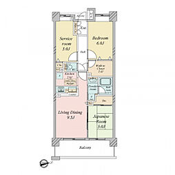 間取図画像 2SLDK