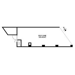 青木町ハイツ1号棟 ワンルームの間取図画像