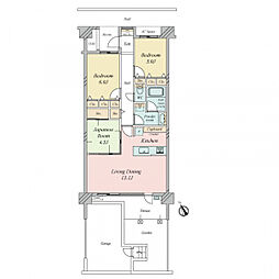 ダイアパレス常盤平ヒルズ 3LDKの間取図画像