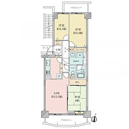 伊丹大野パーク・ホームズ 3LDKの間取図画像