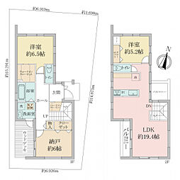 阪急今津線 逆瀬川駅 徒歩10分 2SLDKの間取り