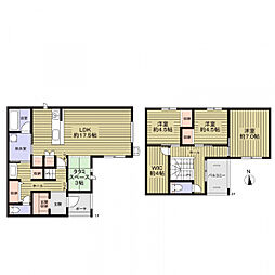 山陽電鉄本線 播磨町駅 徒歩9分 3LDKの間取り