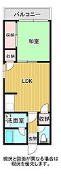 マグノリア 4階1LDKの間取り