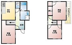 岩出市西野戸建 2階3DKの間取り