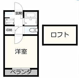 西庄第三マンション：ｙ 1階1DKの間取り