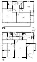 調布市上石原一丁目　中古戸建 4LDKの間取り