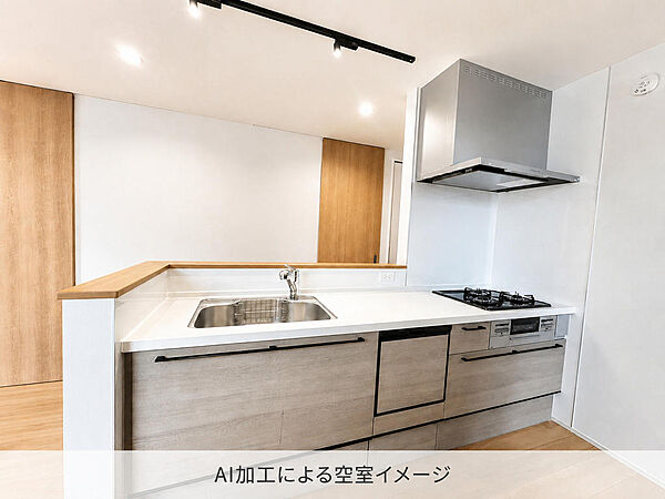 食洗機付きのカウンターキッチンでリビングにいるご家族との会話も弾みます♪