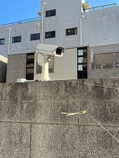 共用部に防犯カメラが多数あり