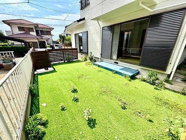 小さいお子様には嬉しいお庭！
