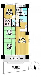美加の台南海アーバンコンフォート 3LDKの間取図画像