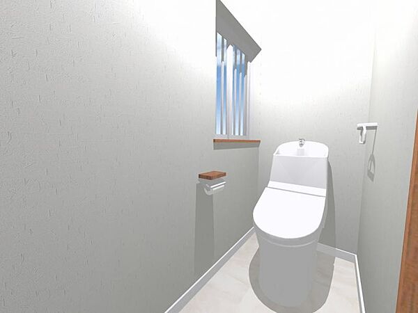 玄関横に設けられたトイレになります♪