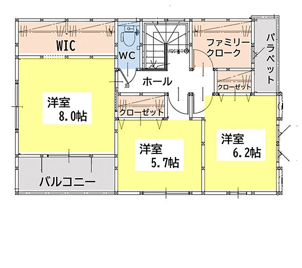 ファミリークロークがあるので収納面ばっちりです