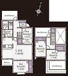 ライオンズマンション大宮吉野原 4LDKの間取図画像